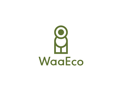 WaaEco Logo branding coconut coconut shell design logo minimal typography