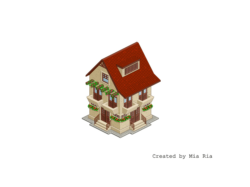 Create an Isometric Pixel Art House in Adobe Photoshop