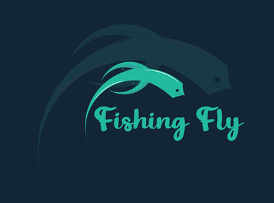 Fishing Flay Logo Design concept | Premium Resource | Abu Sayed abstract animal app art branding clean design flat graphic design icon illustration illustrator letter lettering logo minimal typography ui ux vector