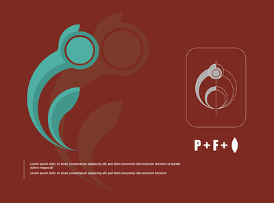 P+F custom design । Abu Sayed abstract app art branding clean design flat graphic design icon illustration illustrator letter lettering logo minimal typography ui ux vector web