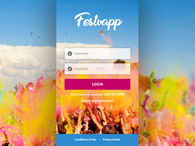 Festvapp - A Festival Ticketing App android app design interaction ios mobile product ticketing ui
