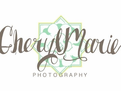 Cheryl Marie Photography icon illustration lettering logo photography