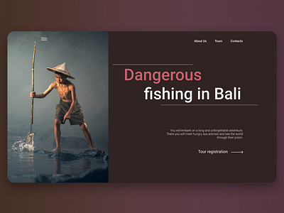 Bali behance design typography ui ux design uxui web design webdesign website