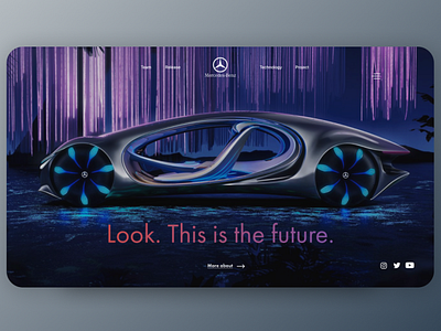 Mercedes Future typography ui ux ux design uxui uxuidesign web web design webdesign website