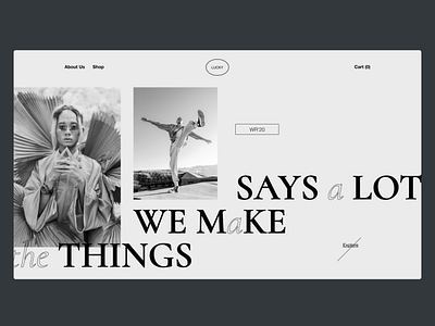 LUCKY design typography ui ux ux design uxui uxuidesign web design webdesign website