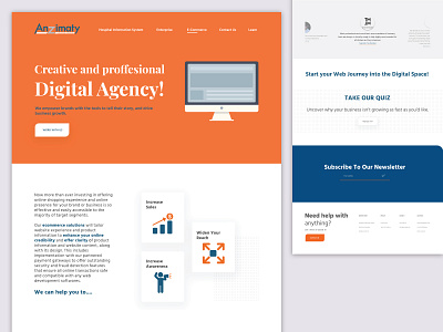 Digital Agency Website design digitalagency typography ui ux uxui uxuidesign web webdesign website