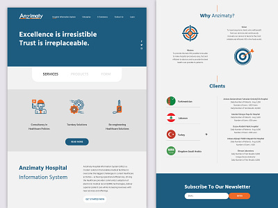 Digital Agency - Hospital Information System Page Design