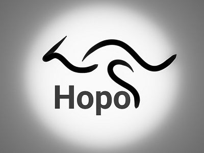 Hopo branding dailylogochallenge design graphic design kangaroo logo
