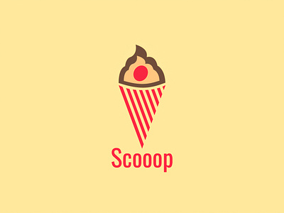 #Scooop branding dailylogochallenge design graphic design ice cream logo scooop