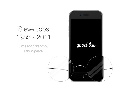 To Steve clean glasses inspiration iphone jobs minimal rip steve three