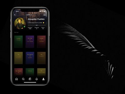 Profile Page | #DailyUI Challenge - Day 6 app black dailyui design profile profile page ui ux