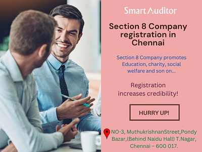 Section 8 Company Registration in Chennai – Smartauditor
