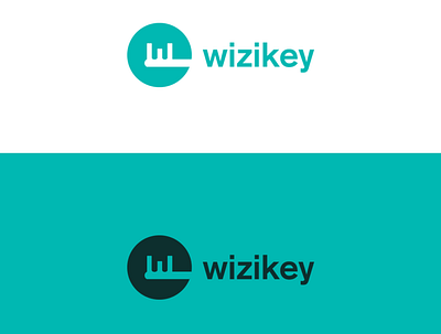 Wizikey logo design brand identity branding design logodesign logodesigner