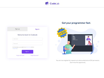 CodeLab Sign in