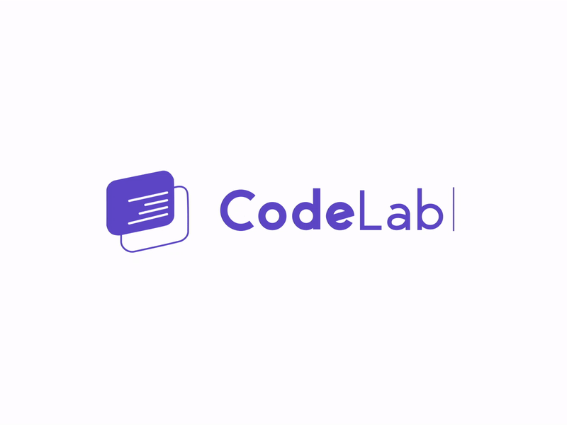 CodeLab logo animation logo design motion motion design motion graphics programming