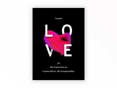 Love art daily poster design heart illustration illustration art photoshop poster poster a day poster art typography