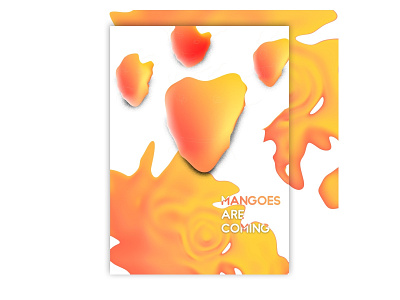 Mangoes art illustration photoshop poster poster a day poster art typography vector