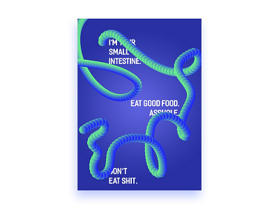 Eat Good 3d art illustration poster poster a day poster art