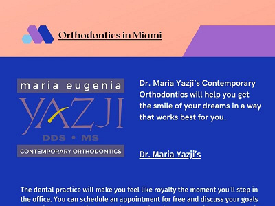 Orthodontics in Miami branding graphic design logo