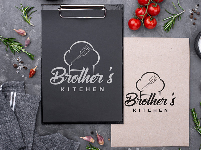Brother's Kitchen Logo Design (For A Restaurant) branding design graphic design icon illustration illustrator logo photoshop typography vector