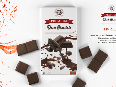 Premium Dark Chocolate Package adobe illustrator adobe photoshop artwork box design branding graphic design graphics logo package design packaging packing design typography
