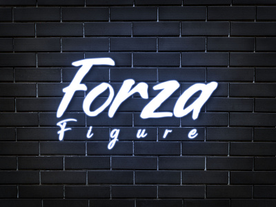Forza Figure Logo adobe illustrator artwork brand identity branding design graphic design logo logo design logos typography vector