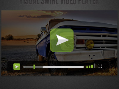 Video Player Interface green noise user interface video