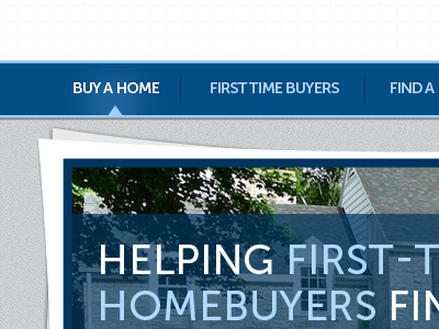 Buy a Home Navigation design nav navigation real estate web website