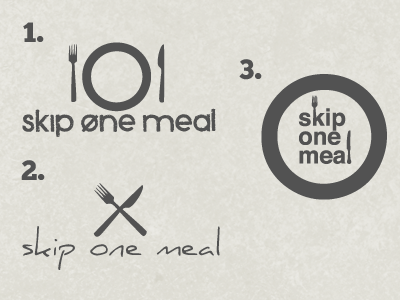 Skip One Meal feedback logo nonprofit