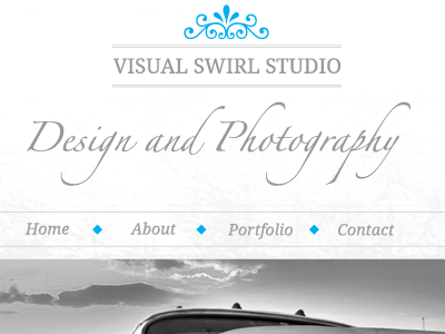 Studio Layout Navigation blue minimal navigation tutorial typography