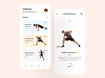 Fitness App UI Design app fitness fitness app gym ui ux workout