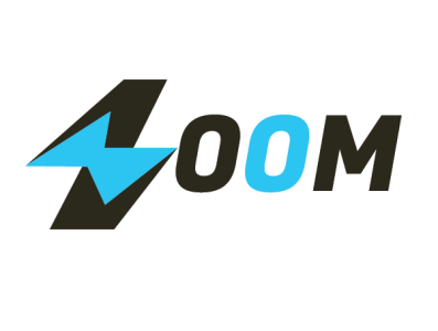 ZOOM logo minimal textlogo