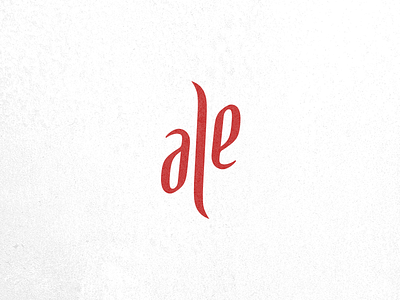 Ale Ambigram ambigram logo typography