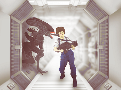 Toothless Alien alien cute illustration ripley so spaceship toothless