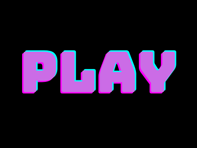 Play play text typography