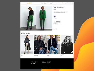 Sunshine Fashion Product Page branding design dribbble ui web webdesign