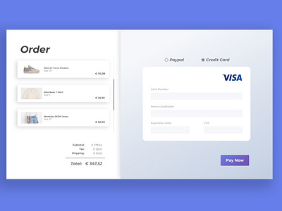 Daily UI 002 MyOrder