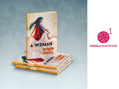 A woman Book Cover Design || 1 Invitation! book cover art book cover design book cover mockup illustration