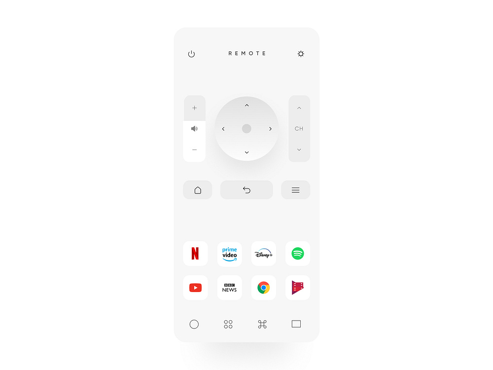 Remote Control Mobile app by Srinivasan Rajan on Dribbble