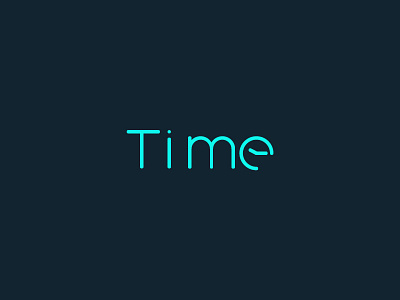 Time clock creative e logo rajan srinivasan time type typo unused