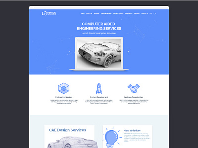 Hinode 3d blue design layout particles rajan srinivasan ui ux web website