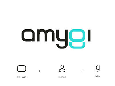 amygi ( rejected logo ) amygi creative g human logo mark rajan rejected srinivasan vr word