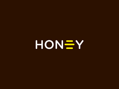 Honey Logo bee comp creative honey honey dipper logo rajan srinivasan typo typography