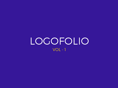 Logofolio Vol - 1 behance brand collection logo logofolio mark one portfolio volume