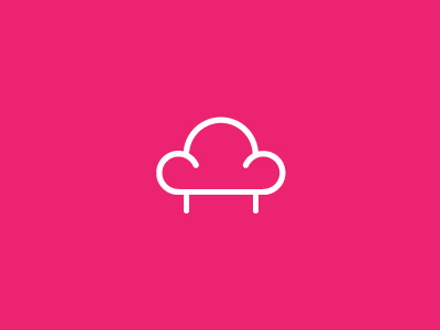 Minimal Cloud + Sofa (Logo concept ) cloud creative logo minimal rajan sofa srinivasan