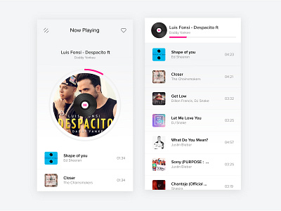 Music Player app design music pause play player rajan srinivasan ui