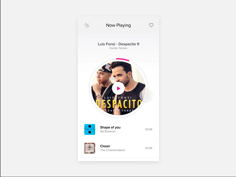 Music Player App interaction - Day 007