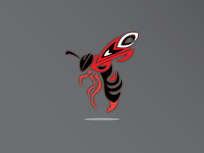 WASP design logo vector wasp