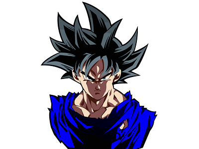 Goku design illustration tracing vector