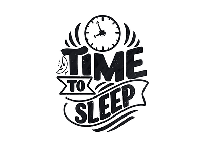 Time to Sleep design graphic design logo tracing typography vector